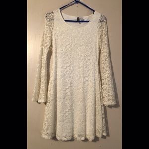 H&M White Lace Dress Small
